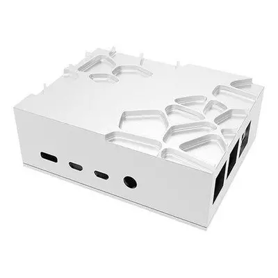 AKASA skříň Gem Pro pro Pi-4 / A-RA09-M2S / pro Raspberry Pi 4 Model B / stříbrná, A-RA09-M2S