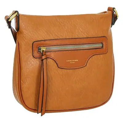 David Jones Dámská crossbody kabelka 7006-1 cognac