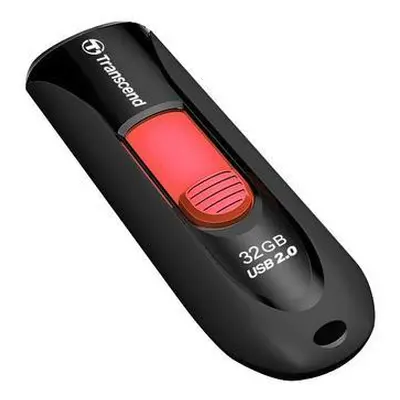 Transcend 32GB JetFlash 590, USB 2.0 flash disk, černo/červený, TS32GJF590K