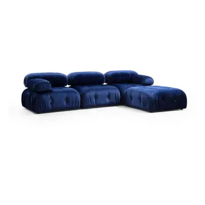 Atelier del Sofa Corner Sofa Bubble Velvet Blue L1-O1-1R-PUF