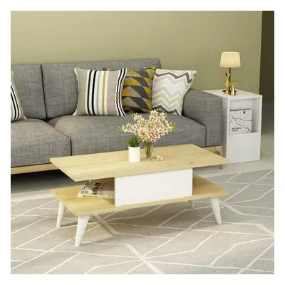 Hanah Home Coffee Table Beta - Sapphire, White SapphireWhite