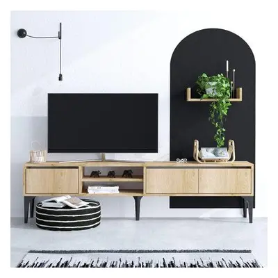 Hanah Home TV Unit Titan - DEC0026 Sapphire OakBlack