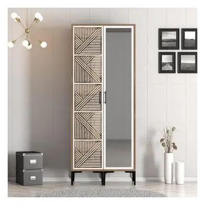 Hanah Home Wardrobe Kumsal PR - Walnut, White WalnutWhite