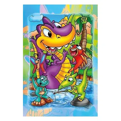 ART PUZZLE Dřevěné puzzle Dinosauři na rybách 16 dílků