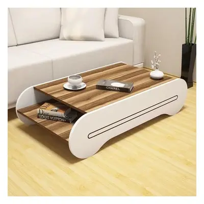 Hanah Home Coffee Table Cool - Walnut, White WalnutWhite