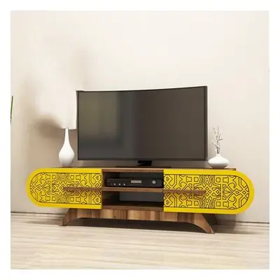 Hanah Home TV Unit Defne - WalnutYellow