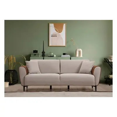 Atelier del Sofa 3-Seat Sofa-Bed Aren - Beige, Cinnamon BeigeCinnamon