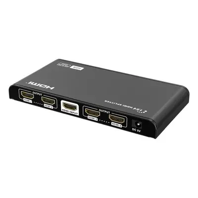 PremiumCord HDMI 2.0 splitter 1-4 porty, 4K x 2K/60Hz, FULL HD, 3D, černý, khsplit4f