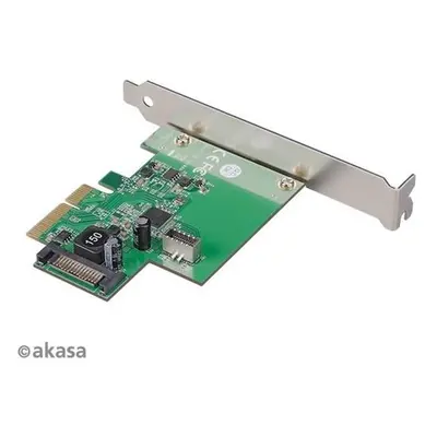 AKASA síťová karta USB 3.2 HOST card, 10Gbps USB 3.2 Gen 2, Interní, 20-pin, PCIe, AK-PCCU3-06