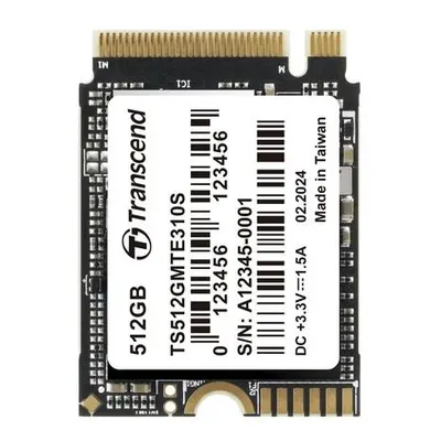 TRANSCEND MTE310S 512GB SSD disk M.2 2230, NVMe PCIe Gen4 x4, 3D TLC, DRAM-less, 3300MB/s R, 170