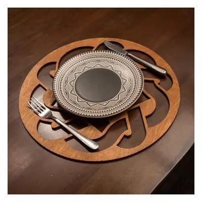 Hermia Table Mat Set (6 Pieces) Don - Walnut