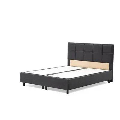 Hanah Home Double Bed Base & Headboard Vitalia 140 x 200 - Anthracite