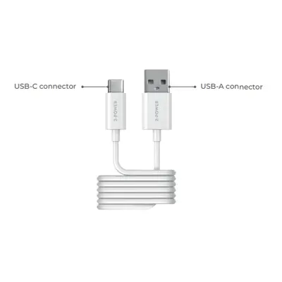 2-Power kabel USB-A TO USB-C, 1M