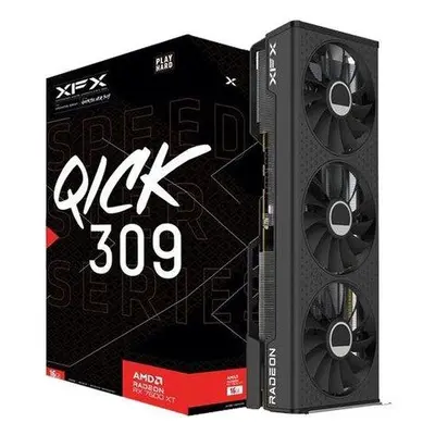 XFX AMD SPEEDSTER QICK309 RADEON RX 7600XT QICK 16GB GDDR6 HDMI 3xDP, RX-76TQICKBP