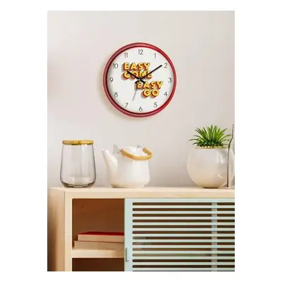 Aberto Design Wall Clock DVS136 RedWhiteYellow