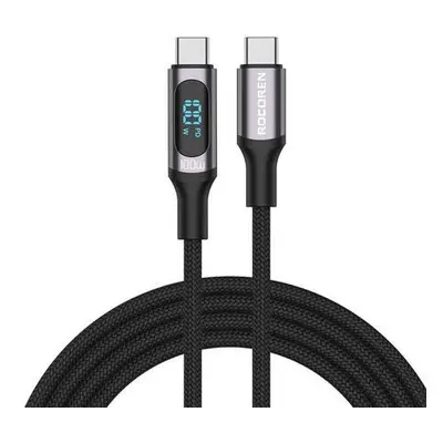 Rychlonabíjecí kabel Rocoren Digital USB-C na USB-C, PD, 1 m (šedý)