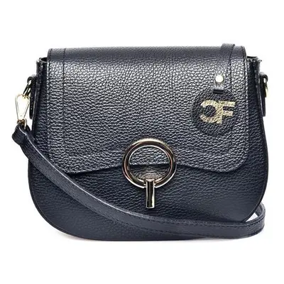 Carla Ferreri Dámská kožená crossbody kabelka CF1885 Nero