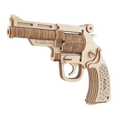 Woodcraft Dřevěné 3D puzzle Revolver M19