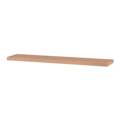 Autronic P-002 BUK Polička nástěnná 120 cm, MDF, 3D dekor přírodní buk, baleno v ochranné fólii