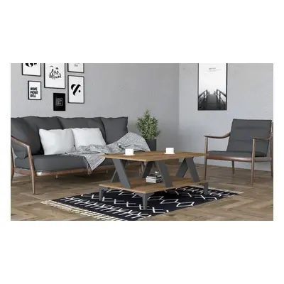 Hanah Home Coffee Table Tabla - Anthracite, Walnut AnthraciteWalnut