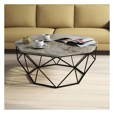 Hanah Home Coffee Table Diamond - White Marble