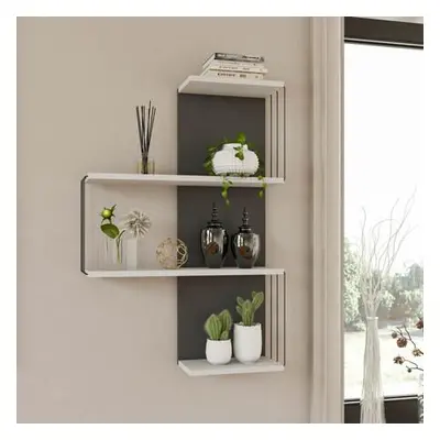 Hanah Home Wall Shelf Cambel - Anthracite WhiteAnthracite