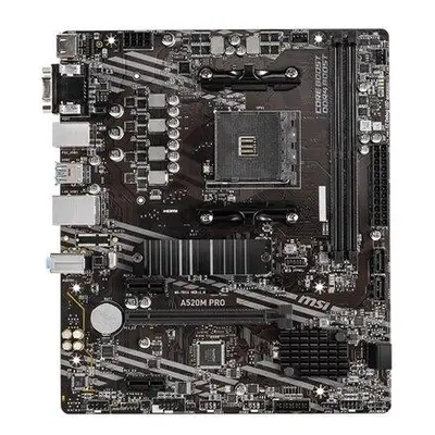 MSI A520M PRO - Základní deska - mikro ATX - Socket AM4 - AMD A520 Čipová sada - USB 3.2 Gen 1 -