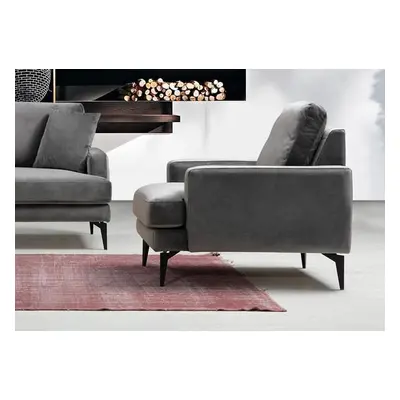 Atelier del Sofa Wing Chair Papira Armchair - Anthracite