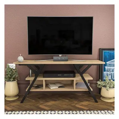 Hanah Home TV Stand Minerva - Black, Oak BlackOak