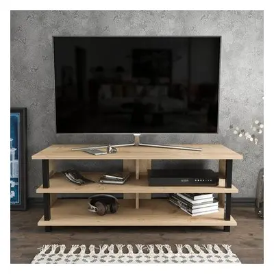 Hanah Home TV Stand Pueblo - Black, Oak BlackOak