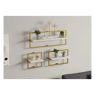 Hanah Home Wall Shelf Yeso - White Gold WhiteGold