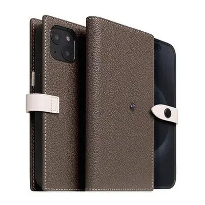 SLG Design puzdro D8 Magsafe Hybrid Full Grain Leather pre iPhone 15 - Etoff Cream