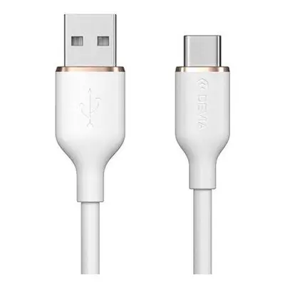 Devia kábel USB-A to USB-C Jelly Series Silicone Cable 1.2m - White