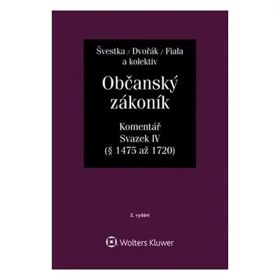 Občanský zákoník, Svazek IV (dědické právo)