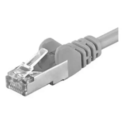 Premiumcord Patch kabel CAT6a S-FTP, RJ45-RJ45, AWG 26/7 1m šedá