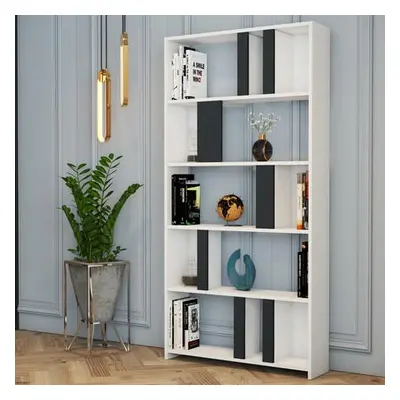 Hanah Home Bookshelf Lima - White, Anthracite WhiteAnthracite