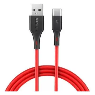 USB-C kabel BlitzWolf BW-TC15 3A 1,8 m - červený