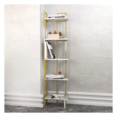 Hanah Home Bookshelf Alice - Ephesus, Gold WhiteGold