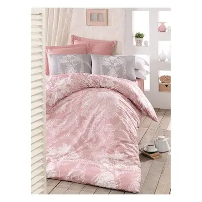 L'essentiel Maison Ranforce Single Quilt Cover Set Madam Lili - Pink PinkWhiteGrey