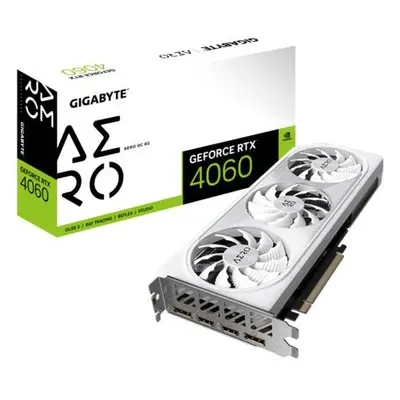 Gigabyte GeForce RTX 4060 AERO/OC/8GB/GDDR6, GV-N4060AERO OC-8GD