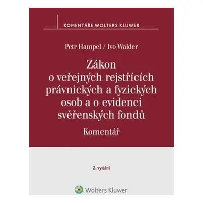 Zákon o veřejných rejstřících právnických a fyzických osob a o evidenci svěř..