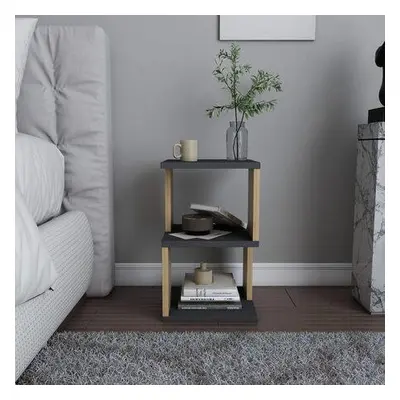 Hanah Home Nightstand Carter - Anthracite, Oak AnthraciteOak