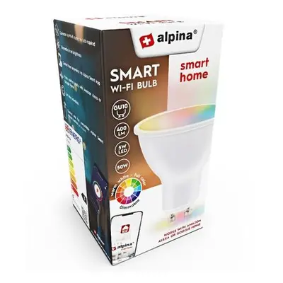 ALPINA Chytrá žárovka LED RGB WIFI bílá + barevná GU10ED-225431