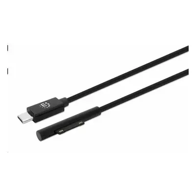 Manhattan 353632 nabíjecí, Surface Connect to USB-C Charging Cable (M/M), 15 V / 3 A, 1.8m, čern