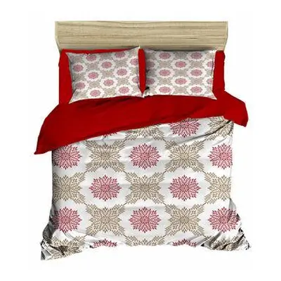 L'essentiel Maison Double Quilt Cover Set 442 RedWhitePinkBeige