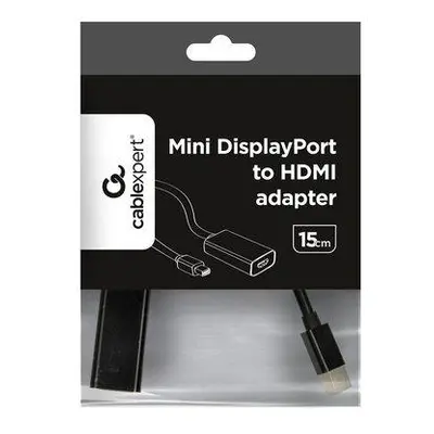 Gembird Adapter miniDP(M) - HDMI (F), černý