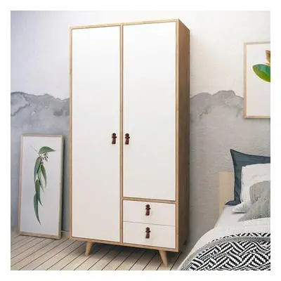 Hanah Home Wardrobe Musso OakWhite