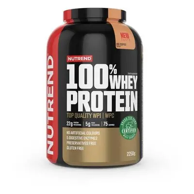 Nutrend nápoj 100% WHEY PROTEIN 2250g ledová káva