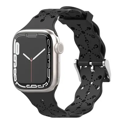 4wrist Silikonový řemínek pro Apple Watch 38/40/41 mm - Černý