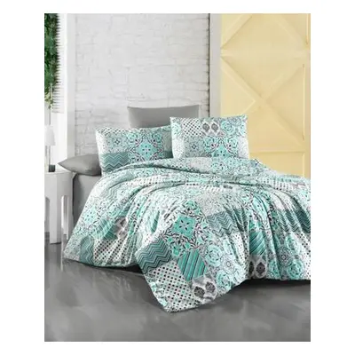 L'essentiel Maison Ranforce Single Quilt Cover Set Sleep Well WhiteBlueBlack